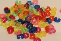 C-clips fargede - ass. 25 stk