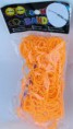 Perle strikk Orange Neon 200 stk, heklepinne og 24 S-clips
