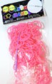 Perle strikk - Rosa Neon 200 med heklepinne og 24 S-clips